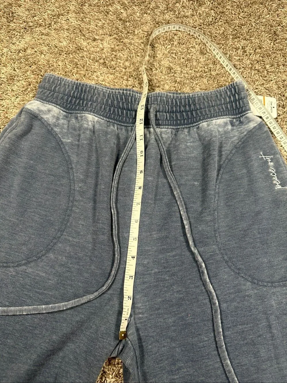 NWT Free People Intimately Cozy Cool Girl Lounge Flare Pant Dark Sapphire Blue S